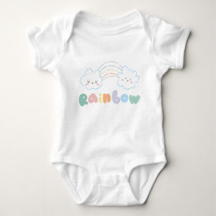 Body Couleur arc-en-ciel Nuages vert rose bleu vert bla