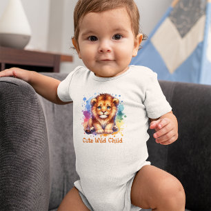 Body Couleur d'eau douce enfant Lion personnalisé