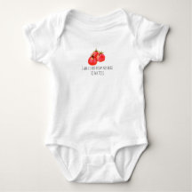 Couleur d'eau mignonne Tomate Baby Bodysuit