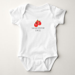 Body Couleur d'eau mignonne Tomate Baby Bodysuit