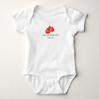 Body Couleur d'eau mignonne Tomate Baby Bodysuit