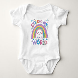 Body Couleur Mon Monde Rainbow Baby Outfit