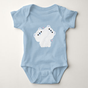 Body Couple d'ours polaire mignon
