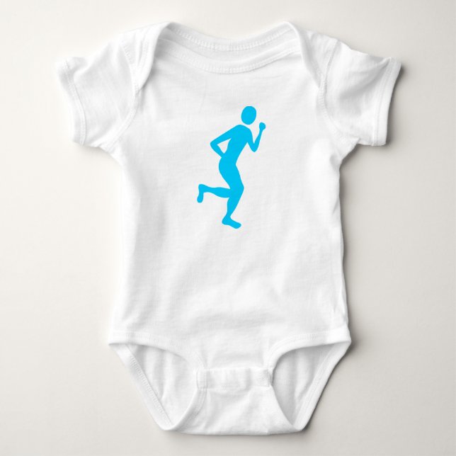 Body Coureur (Homme) - Ciel bleu (Devant)