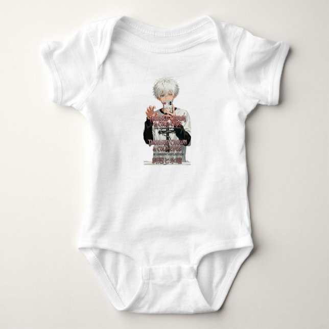 Body Couronne Épineuse-&-Yeux Froids - Bébé au Style Ed (Devant)