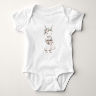 Body Couronne Fleurie Personnalisée de Lapin d'Art