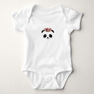 Body Couronne florale de panda mignon