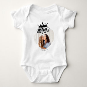 Body Couronne noire moderne, MAMAN Reine de ma vie 