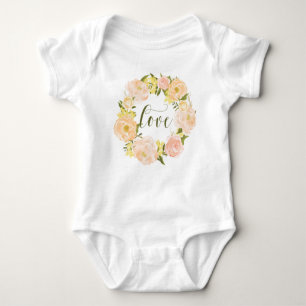 Body Couronne Pastel Orange Peonies   Love Lettering