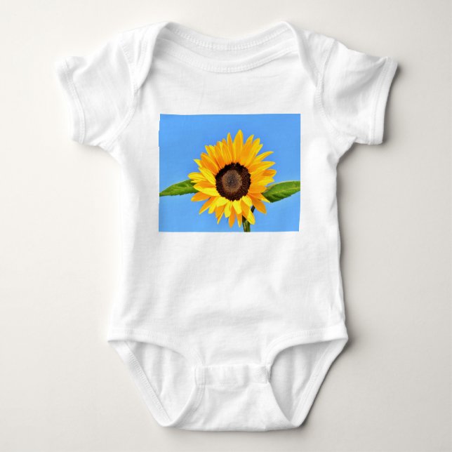 Body Coussin pour bébé tournesol jaune (Devant)