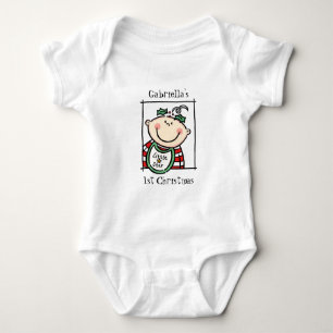 Body Coutume Peau claire Tone Baby's First Christmas