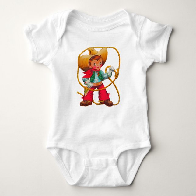 Body Cowboy Retro Boy Child Cute Western (Devant)