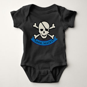 Body Crâne - Black Baby Jersey Bodysuit