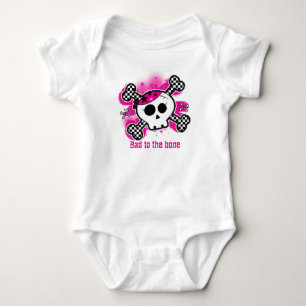 Body Crâne Rose Bébé Personnalisé One Piece Personnalis