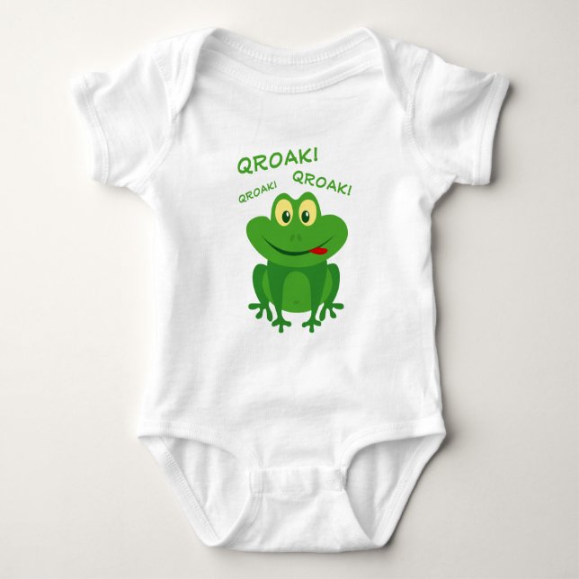 Body Crapaud vert drôle coassant (Devant)
