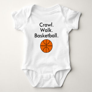 Body Crawl Walk Basketball Baby Bodysuit