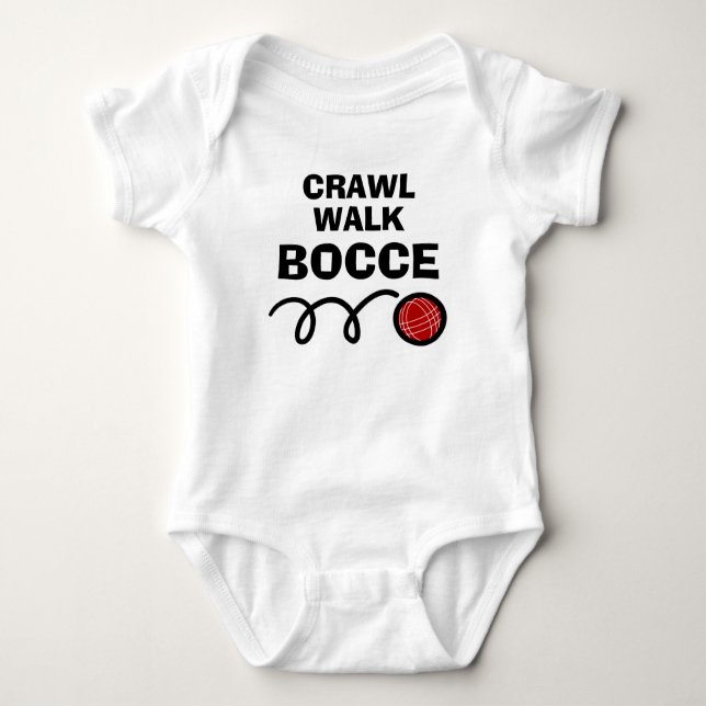 Body Crawl walk bocci drôle ballon bocci Baby Bodysuit (Devant)