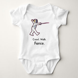 Body Crawl Walk clôture clôtures Baby Bodysuit