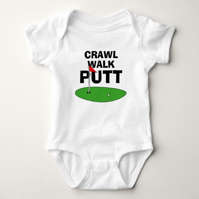 Body Crawl Walk Putt mignon maillot de bébé golf (Devant)
