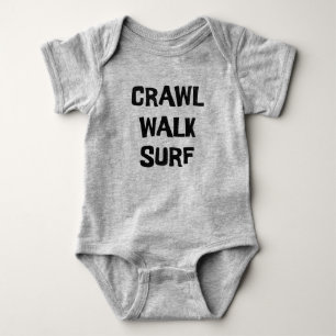 Body Crawl Walk Surf Funny Surfer Surfing Baby