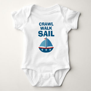 Body Crawl Walk Voile bébé bodysuit pour petit marin