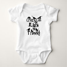 Crazy Cat Lady en formation Bébé Jersey Bodysuit
