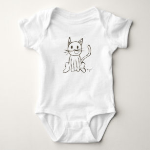 Body Creeper bébé Kitty peint