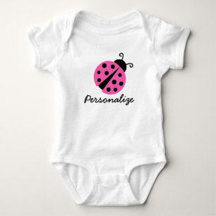 Body Creeper de coccinelle rose pour bébé fille