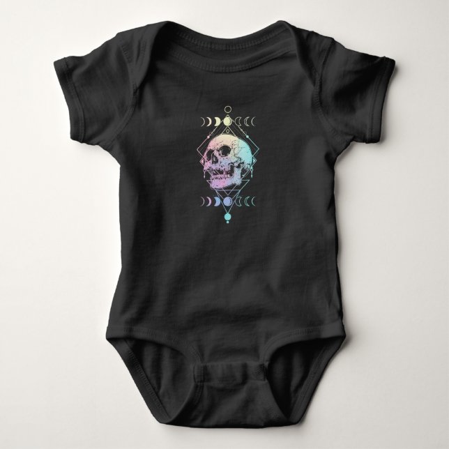 Body Crescent Moon Crâne Occulte Cuisine Pastel Goth (Devant)