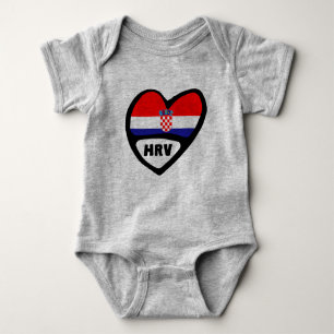 Body Croatie Code Pays Drapeau Coeur Hrvatska HRV