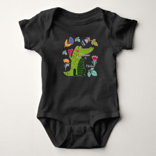 Body Crocodile amusant avec Coeur Coussins personnalisé