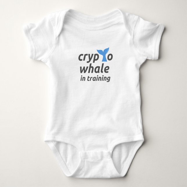 Body Crypto Whale in Training Baby Bodysuit (Devant)