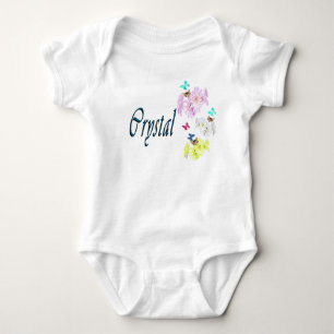 Body Crystal Girls Nom Logo, Bodysuit bébé