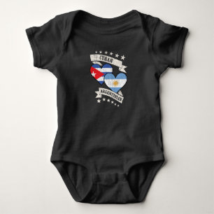 Body Cuba Argentine Drapeaux cardiaques Cuba Argentine