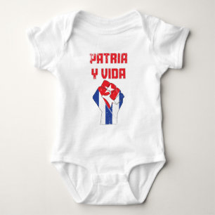 Body Cuba Patria Y Vida Costume bébé drapeau cubain