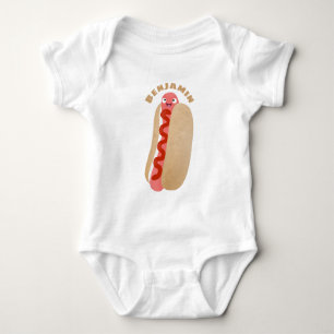 Body Curieux hot dog Weiner dessin animé
