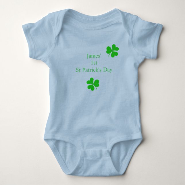 Body Custom 1st Saint Patrick's Day Lucky Shamrock Boy (Devant)