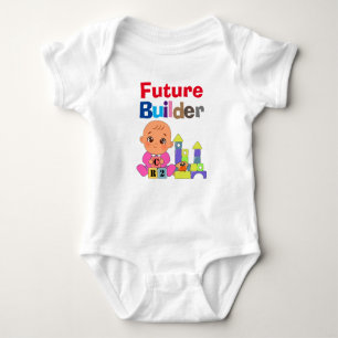 Body Custom Cute Funny Baby Future Builder Architect