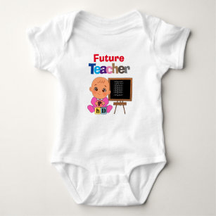 Body Custom Cute Funny Baby Future Enseignante