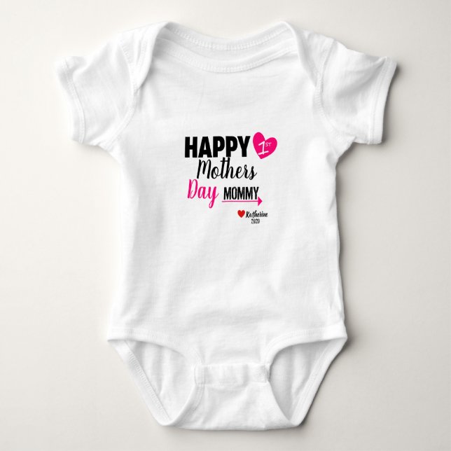 Body Custom Mothers Day Baby Happy 1st Mothers Day (Devant)