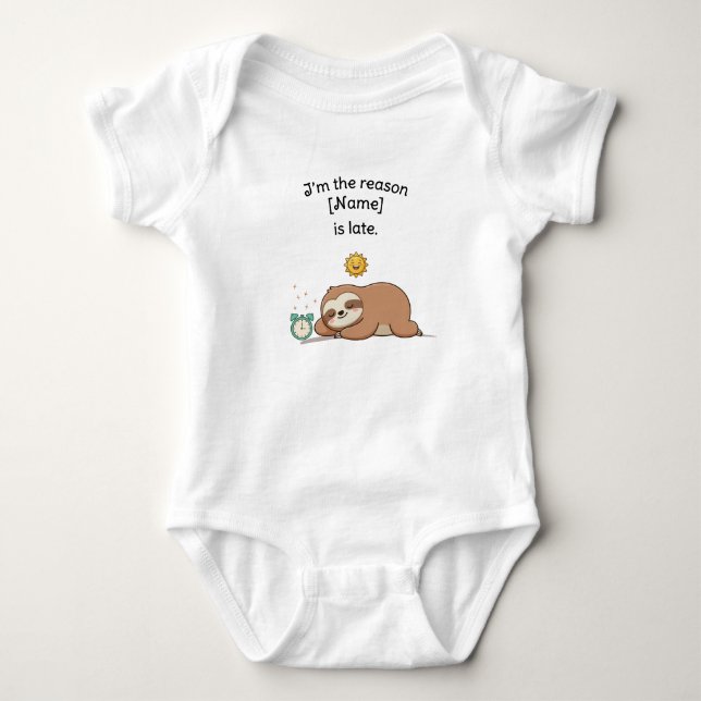 Body Custom Name Funny Sloth - I’m the Reason We’re Lat (Devant)