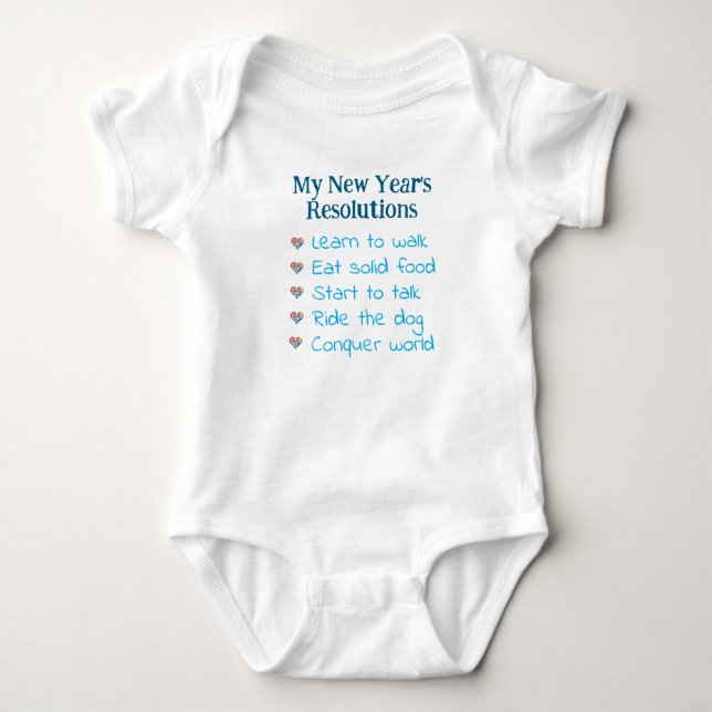 Body Custom New Year's Resolutions, Boy, Funny    (Devant)