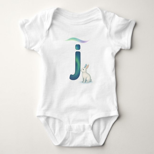 Body Customizable Northern Lights Letter J Jackrabbit (Devant)