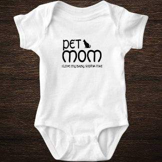 Body Customized Pet Lover Cat Mom Mother's Day Baby
