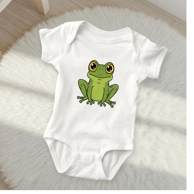 Body Cute and Charming Frog Baby Bodysuit  (Créateur téléchargé)