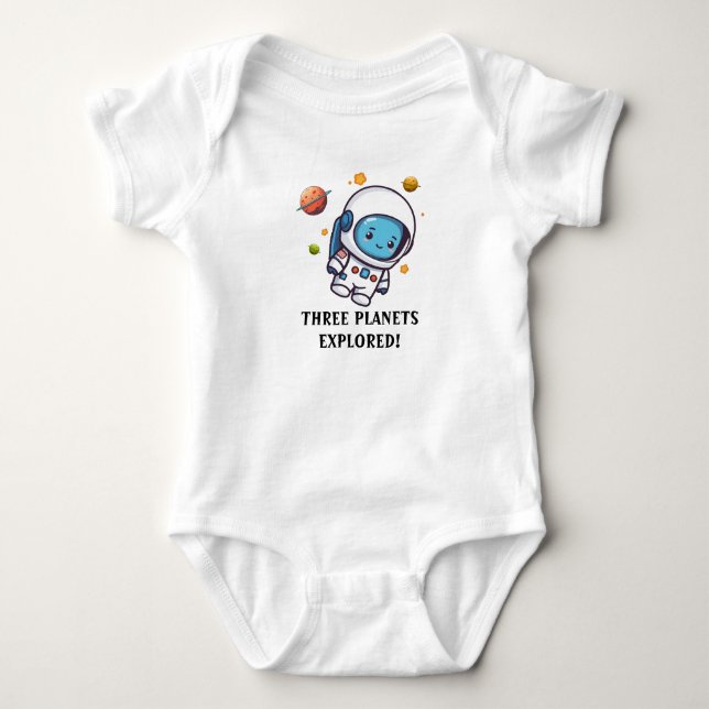 Body Cute astronaute spatiale trois mois (Devant)