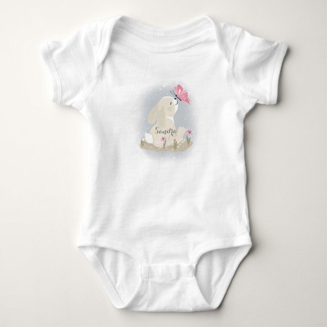 Body Cute baby Bunny et butterfly. (Devant)