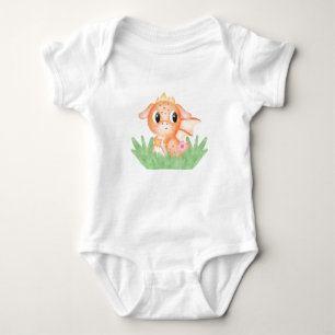 Body Cute Baby Dragon Aquarelle Baby Bodysuit