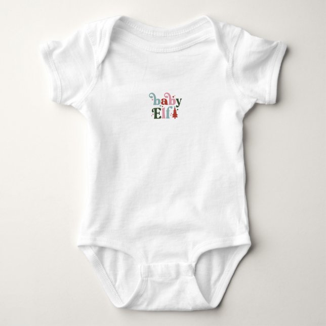 Body Cute Baby Elf Christmas Quote (Devant)