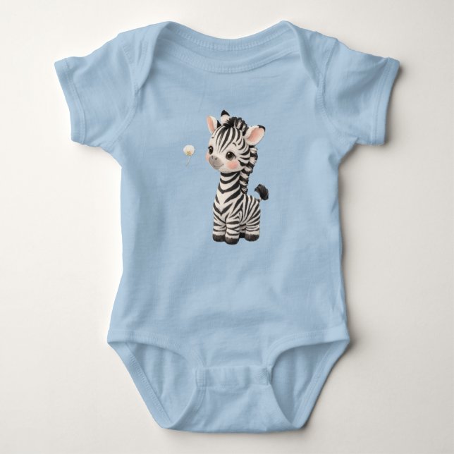 Body Cute Baby Zebra Bodysuit – Kawaii Safari Animal Ba (Devant)